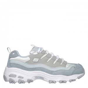 Image of Skechers Lifestyle DLite Sure Thing Trainers - Light Blue