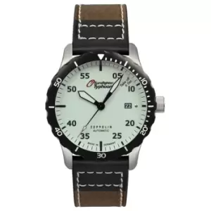 Image of Zeppelin 7268-5 Eurofighter Typhoon Leather Strap Wristwatch