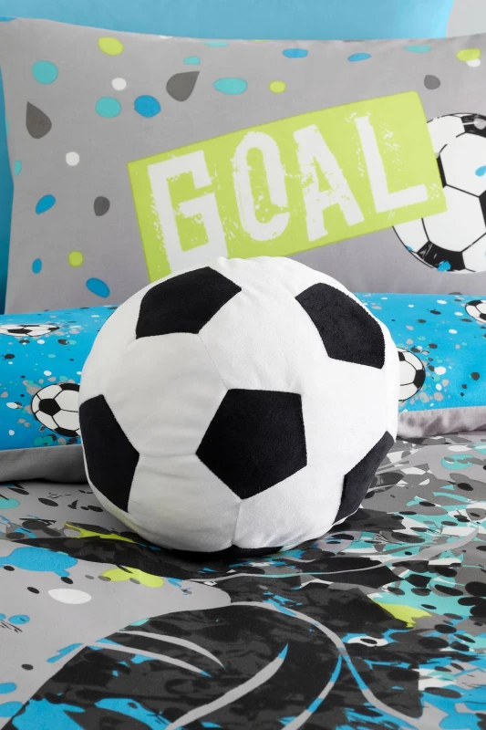 Image of Bedlam Football 3D Soft Touch Filled Cushion Black