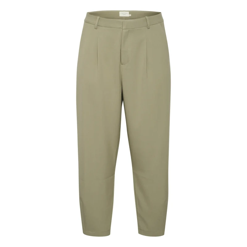 Image of KAFFE Curve Womens Trousers KAFFE Curve Merla Vert Female 52