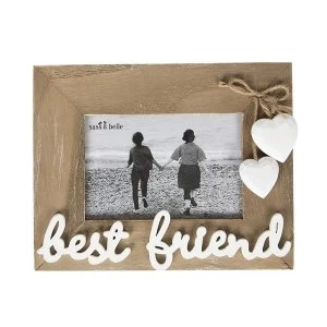 Image of Sass & Belle Ashley Farmhouse Best Friend Standing Photo Frame