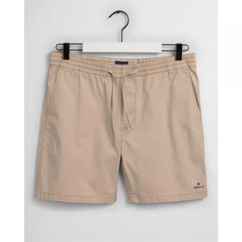 Image of Gant Draw Logo Shorts - Sand 277