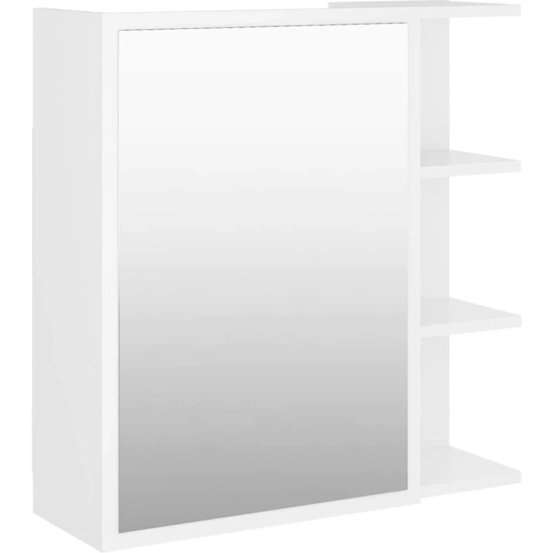 Image of VIDAXL Bathroom Mirror Cabinet White 62.5x20.5x64cm Engineered Wood Vidaxl 8720286212219