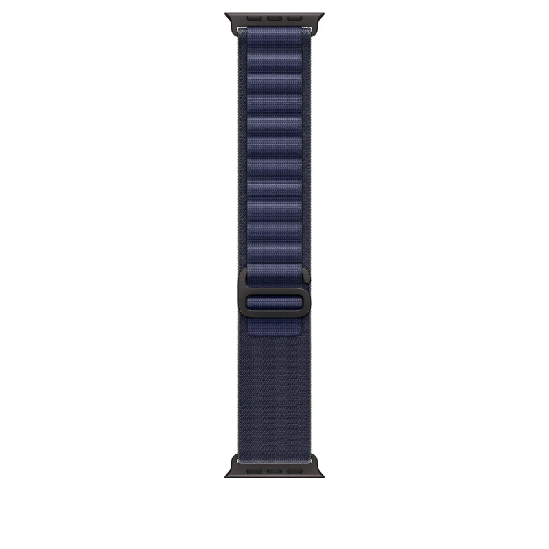 Image of Apple Apple 49mm Navy Alpine Loop - Medium - Black Titanium Finish MYPX3ZM/A