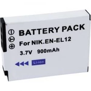 Image of Camera battery Conrad energy replaces original battery EN EL12 3.7 V