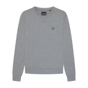 Image of Mens Crew Neck Sweatshirt - Mid Grey Marl - XL