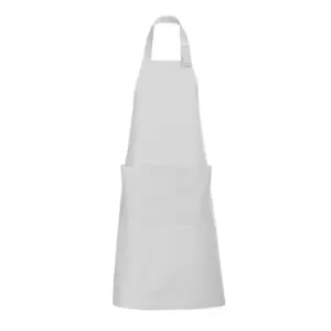Image of SOLS Unisex Gala Long Bib Apron / Barwear (ONE) (White)