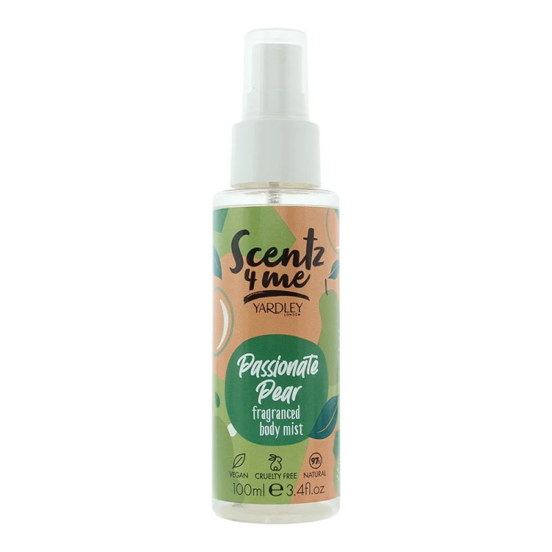 Image of Yardley Scentz 4 Me Passionate Pear Fragranced Body Mist 100ml