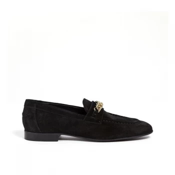 Image of Reiss Lex Slip On Shoes - Black