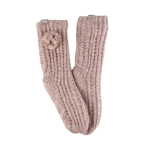 Image of totes Luxury Sparkle Slipper Socks Pink Pink