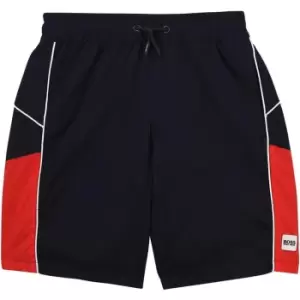 Image of Boss Bermudas with oversize logo - Blue