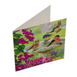 Image of Crystal Art Birds 18 x 18cm Card CCK-A50 10229CB