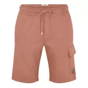 Image of CP COMPANY Lens Fleece Shorts - Pink