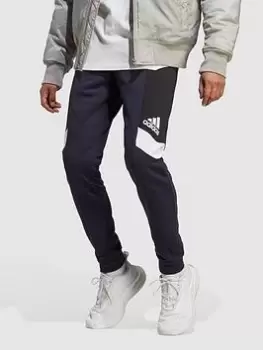 Image of adidas Sportswear Essentials Colorblock Joggers - Navy, Size XL, Men