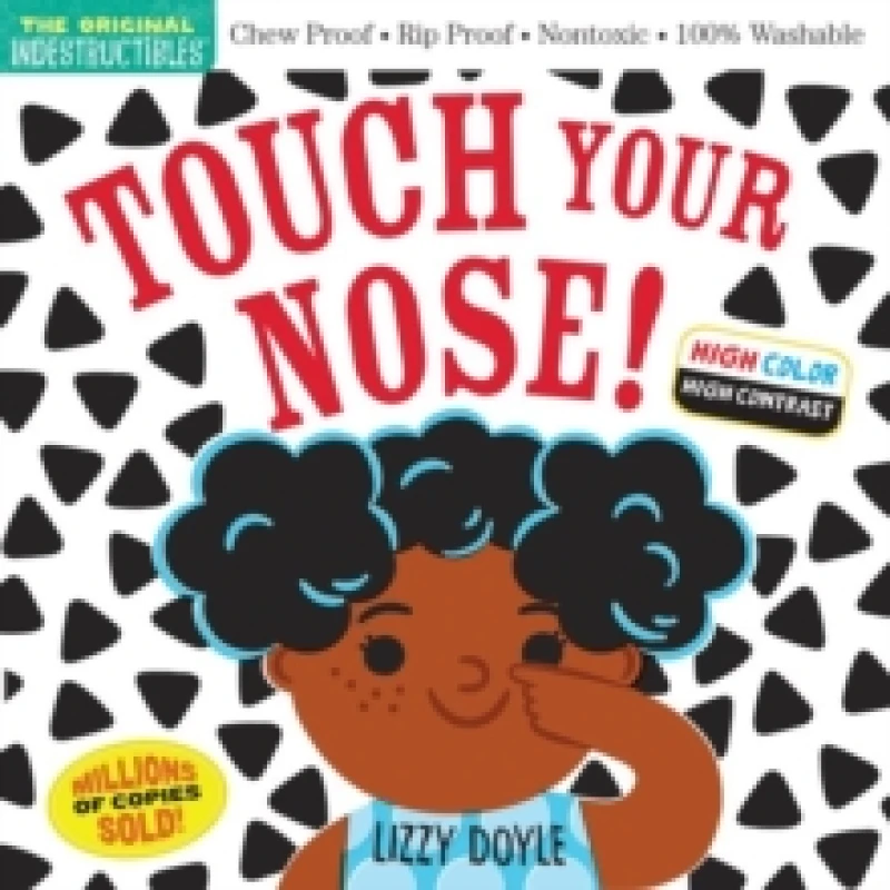Image of Amy Pixton Indestructibles: Touch Your Nose! (High Color High Contrast) Book Multi unisex