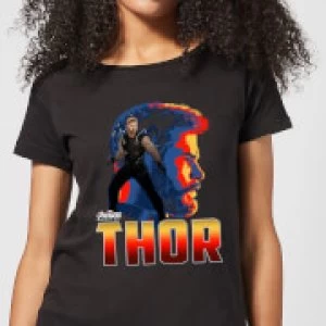 Image of Avengers Thor Womens T-Shirt - Black - S