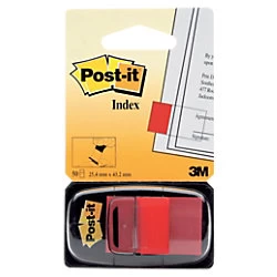 Image of Post it Index Medium Tabs Red
