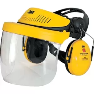 Image of G500 Industrial Headgear Visor, Optime II Ear Muff