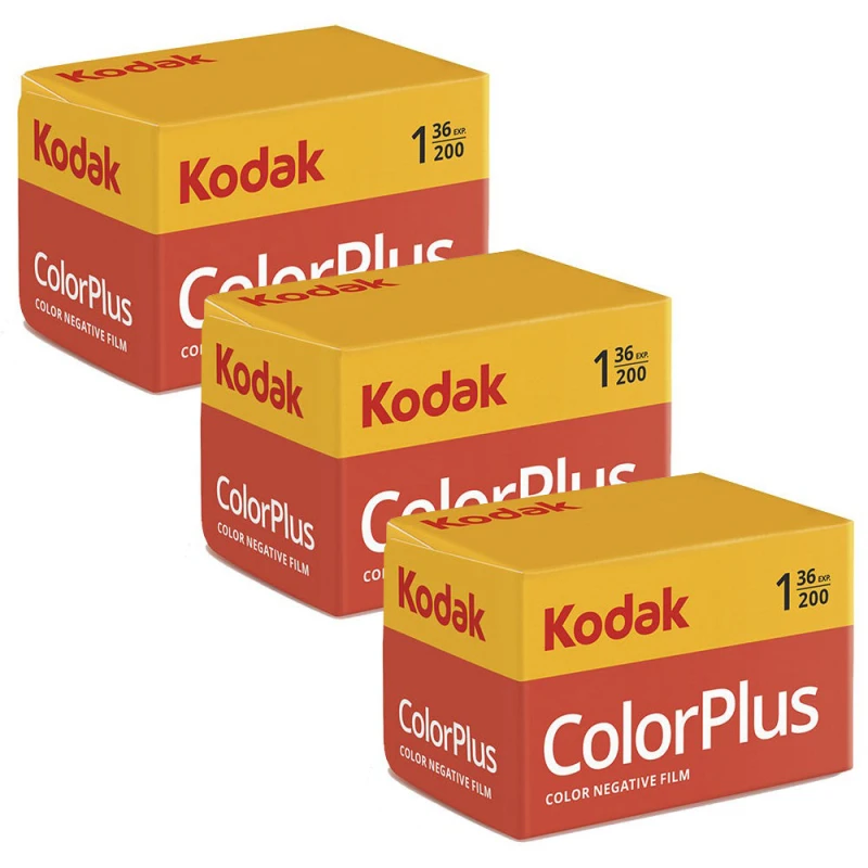 Image of Kodak Kodak Color Plus 200 135 Film - 36 Exposures Per Pack (Pack of 3) 108348x3