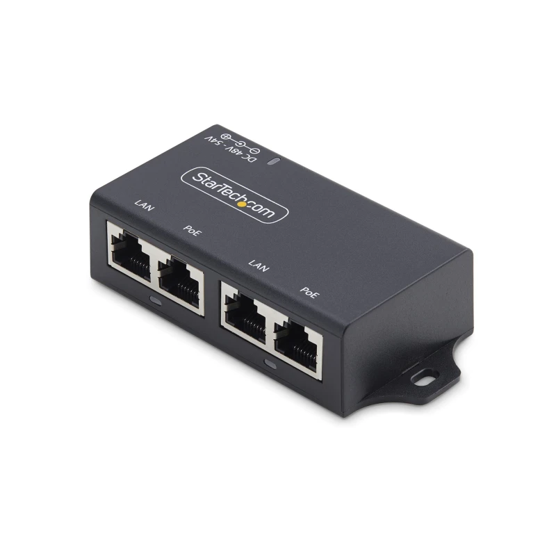 Image of StarTech 2 Port Multi-Gigabit PoE PoE Injector 8ST10448380 EXR8ST10448380