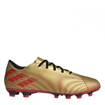 Image of adidas Nemeziz Messi .4 FG Football Boots - GoldMet/Scarlet