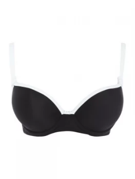 Image of Freya Back to Black deco underwired moulded bikini top Black