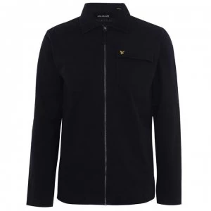 Image of Lyle and Scott Lyle Twill Overshirt - Dark Navy Z271