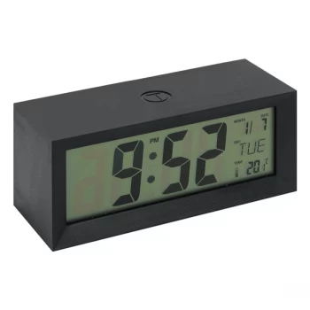 Image of WILLIAM WIDDOP LCD Multifunction Alarm Clock - Black