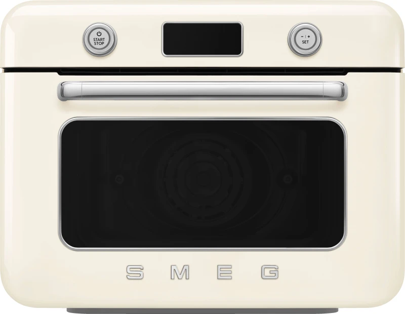 Image of Smeg 50's Style COF01CRUK Multifunction Mini Oven with Steam & Air Fry - Cream