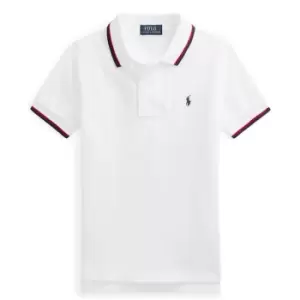 Image of Polo Ralph Lauren Junior Tipped Polo Shirt - White
