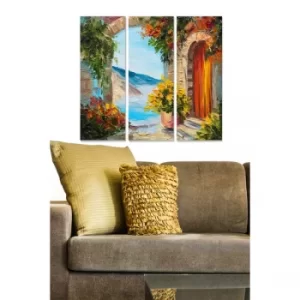 Image of MDF309987809 Multicolor Decorative MDF Painting (3 Pieces)