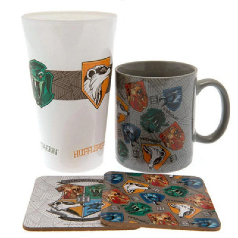 Image of Harry Potter Magical Glass Hogwarts Houses Gift Set White unisex