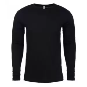 Image of Next Level Mens Long-Sleeved T-Shirt (S) (Black)