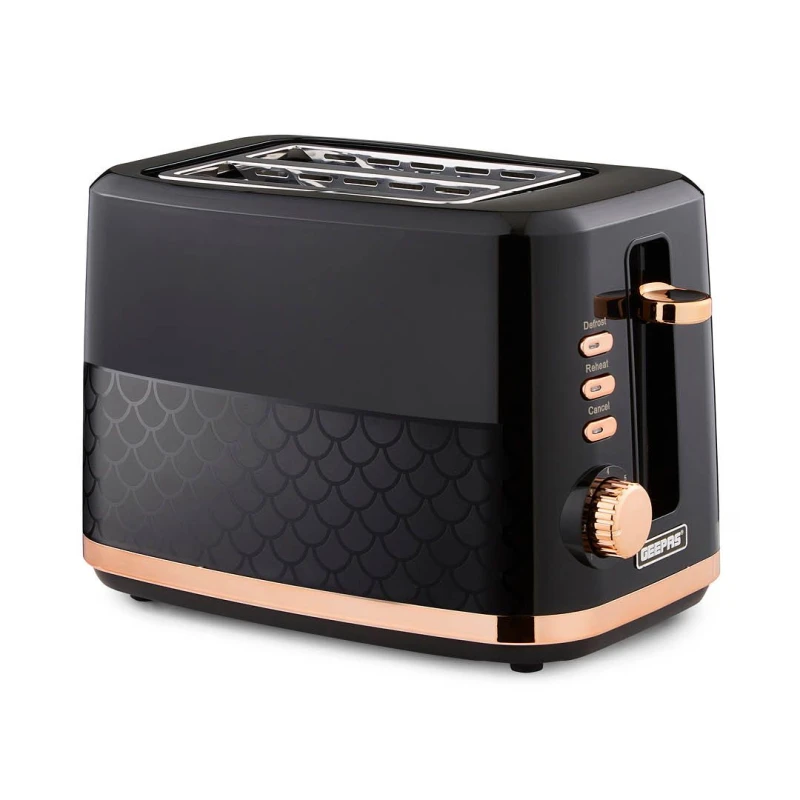 Image of Geepas Aura Collection 2 Slice Bread Toaster With 7 Browning Levels Integrated
