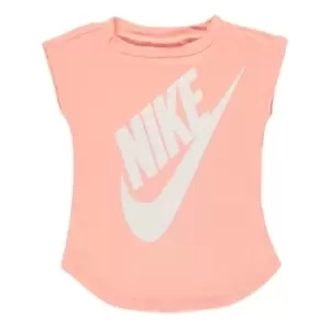 Image of Nike Jumbo Futura Logo T Shirt - Pink