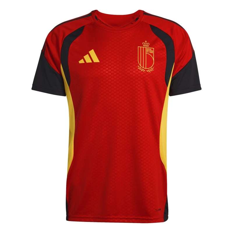 Image of adidas Belgium Training Shirt World Cup 2026 Mens Red/Black male M