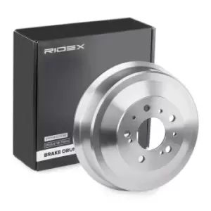 Image of RIDEX Brake Drum 123B0017 Rear Brakes,Drum Brake FIAT,PEUGEOT,CITROEN,Ducato Kastenwagen (250_, 290_),Ducato Bus (250_, 290_)