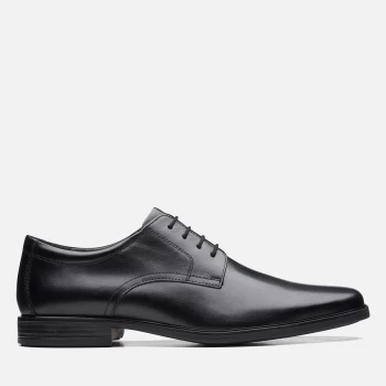 Image of Clarks Mens Howard Walk Derby Shoes - Black - UK 9