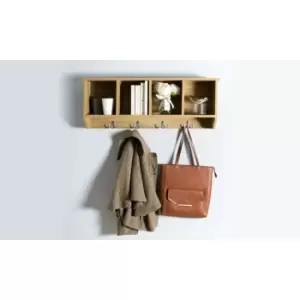 Image of Kempton Wall Rack Oak Effect