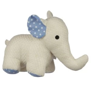 Image of Polka Dot White Elephant Door Stop