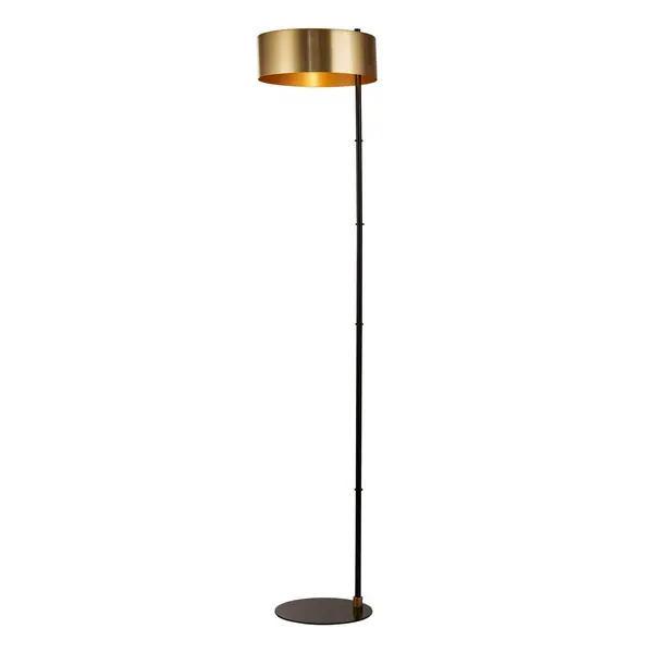 Image of Knox Floor Lamp Black, Gold Metal