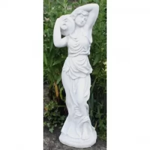 Image of Stone Effect Lady With Urn Statue