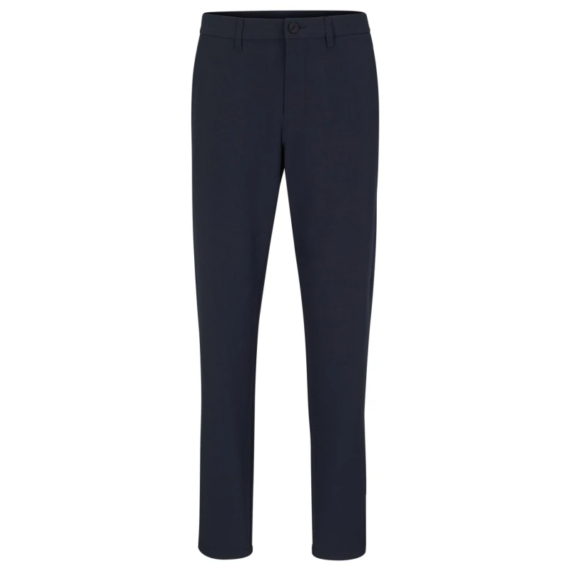 Image of Boss Mens HBG Commuter-Slim Fit Trousers Dk Blue 402 male 36 (46)