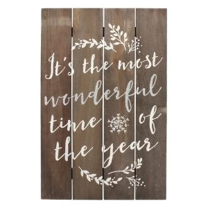 Image of Most Wonderful Time Of The Year Wooden Sign