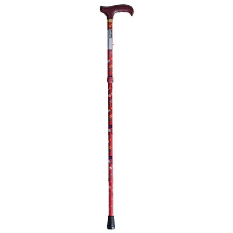 Image of Loops Deluxe Ambidextrous Foldable Walking Cane - 5 Height Settings - Cherry Blossom Multi