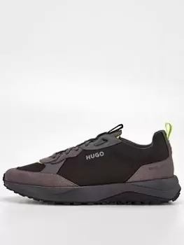Image of HUGO Kane Trainer - Black, Size 8, Men