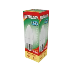 Image of Eveready LED Candle 6W 480lm Daylight 6500k E27