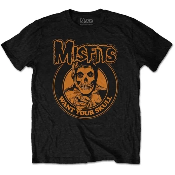 Image of Misfits - Want Your Skull Unisex Medium T-Shirt - Black