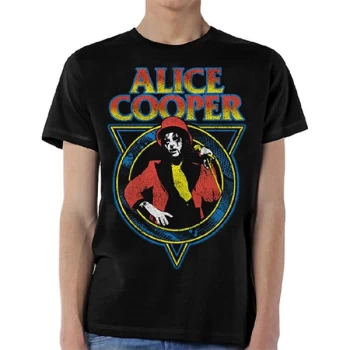 Image of Alice Cooper - Snake Skin Unisex Medium T-Shirt - Black