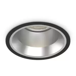 Image of Ideal Lux Off Round Recessed Downlight Black 16.2cm 4000K